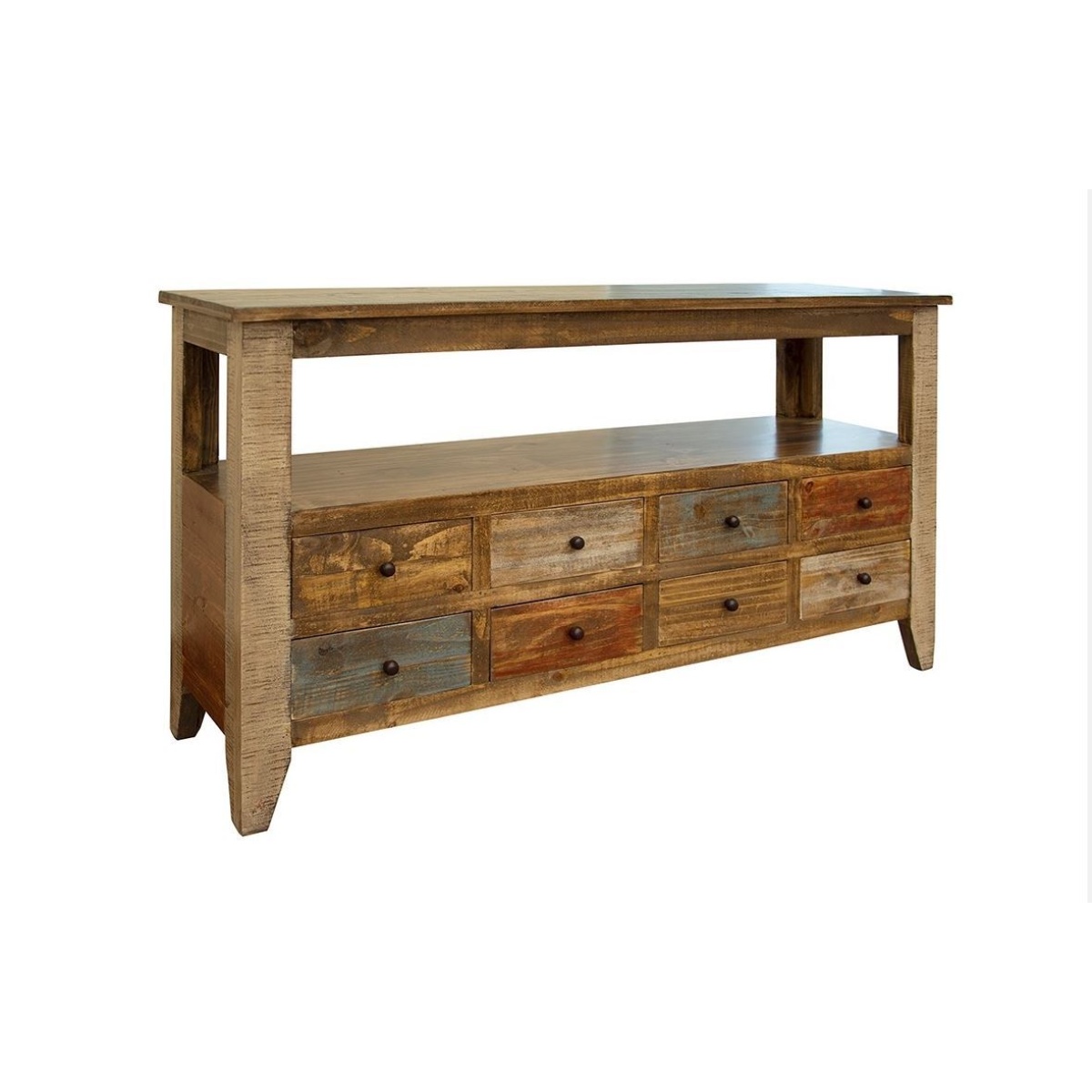 ce0e8e3c3d15732f40df7ae4ae0069d7 Antique - Multi-Drawer Cocktail Table With 8 Drawers - Image 1