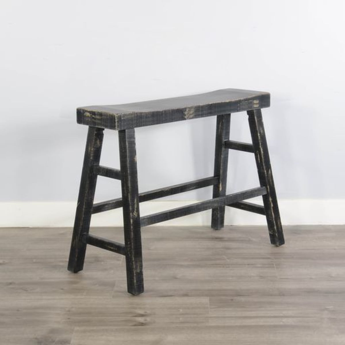 18416ddef78b5f62f6ddc0935ff60add Marina - 24" Bench With Wood Seat - Black Sand - Image 1