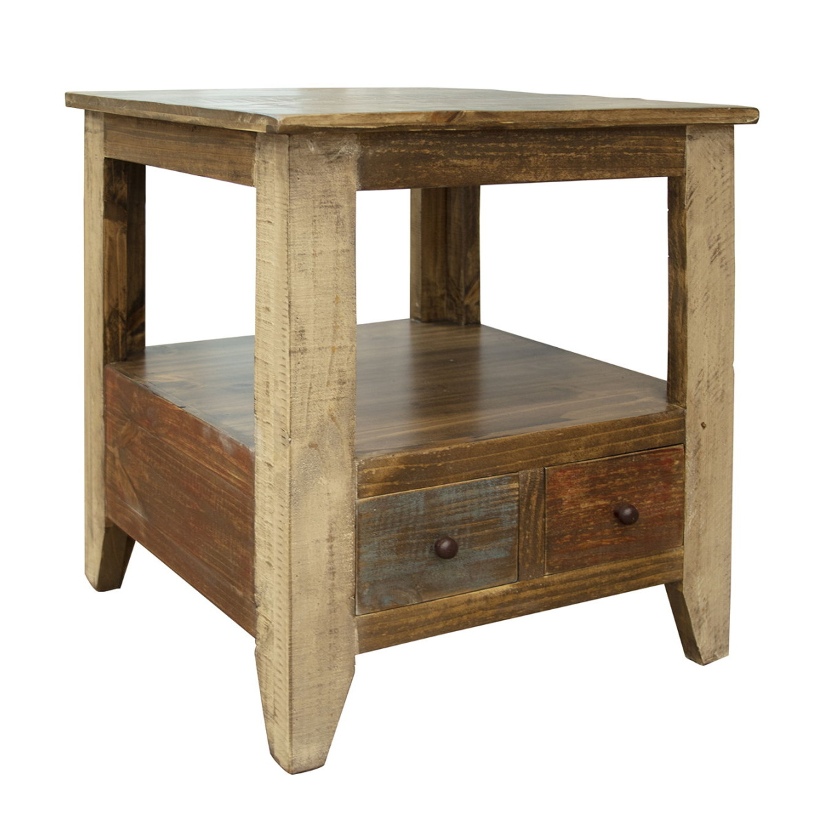ef476e06bbf9c1eaabbb90da82a14a54 Antique - Multi-Drawer End Table With 2 Drawers - Image 1
