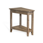 Chair Side Table - Light Brown