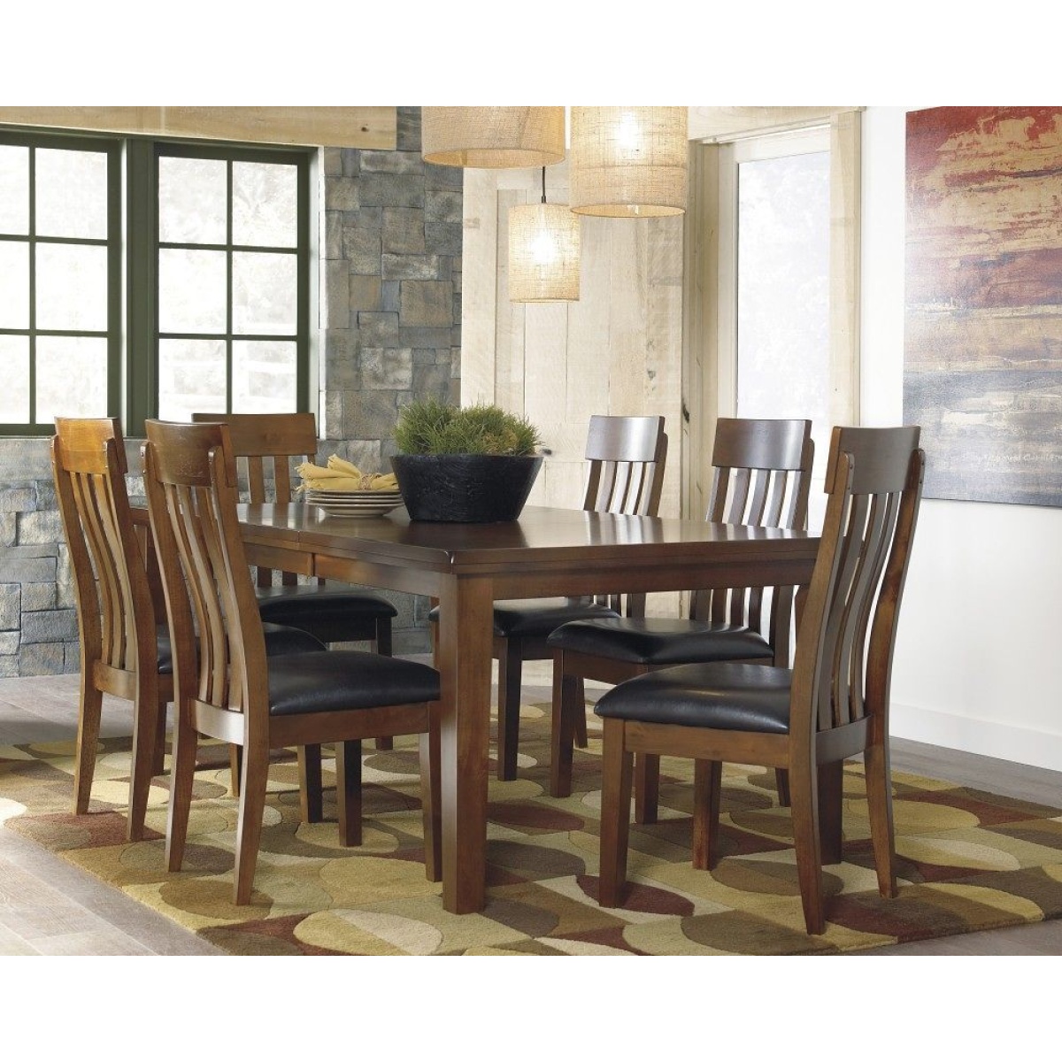 197d7b997c2164cec8a52fefe942760d Ralene - 7 Pc. - Extension Table, 6 Side Chairs - Light Brown - Image 1