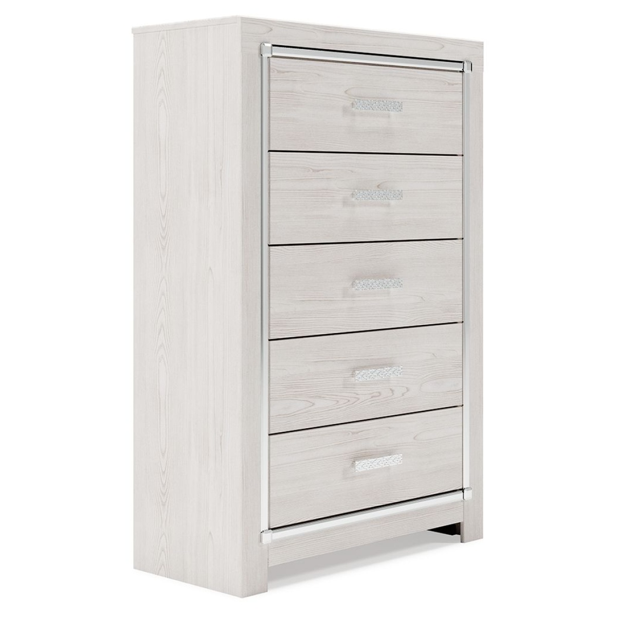 d575bff79de47986860f7582d37544f6 Altyra - Five Drawer Chest - White - Image 1