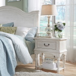 Bayside - Leg Night Stand - White - Image 2