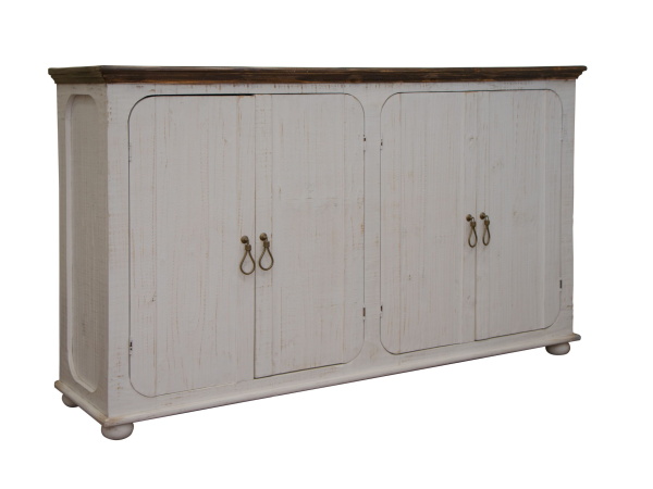 Alba – Console – White Finish Dining Storage