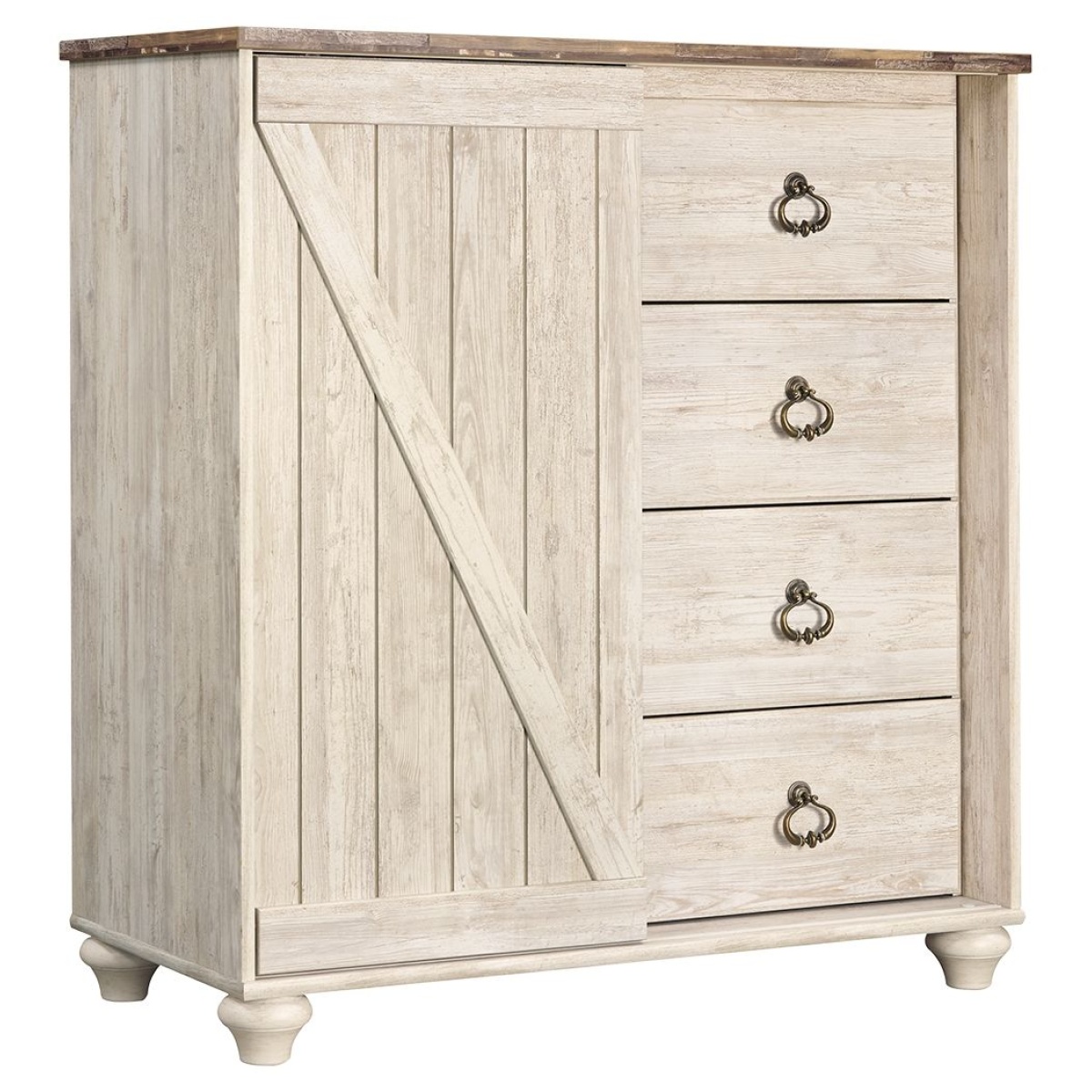 1b61018f8ea49410d65ddf10c1a6893d Willowton - Dressing Chest - Whitewash - Image 1