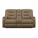 Arlo - Leather Power Reclining Loveseat, Console & Power Headrests