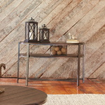 Breckinridge - Demilune Sofa Table - Dark Brown - Image 2