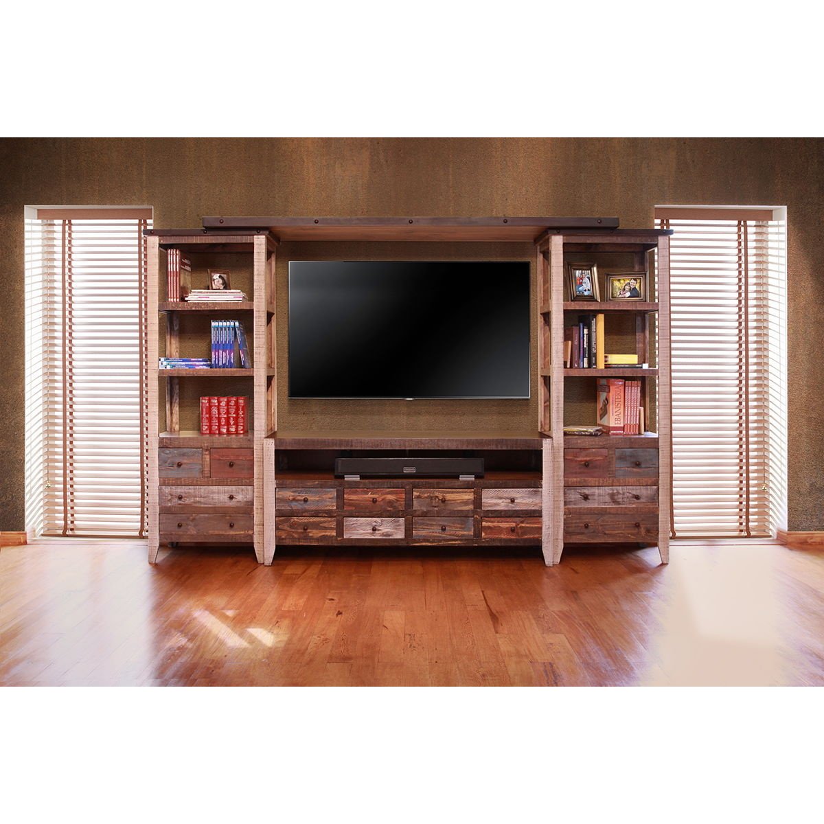 1a17947d1bbc22f5728c68bc94b9ec49 Antique - Multicolor Wall Unit - Image 1