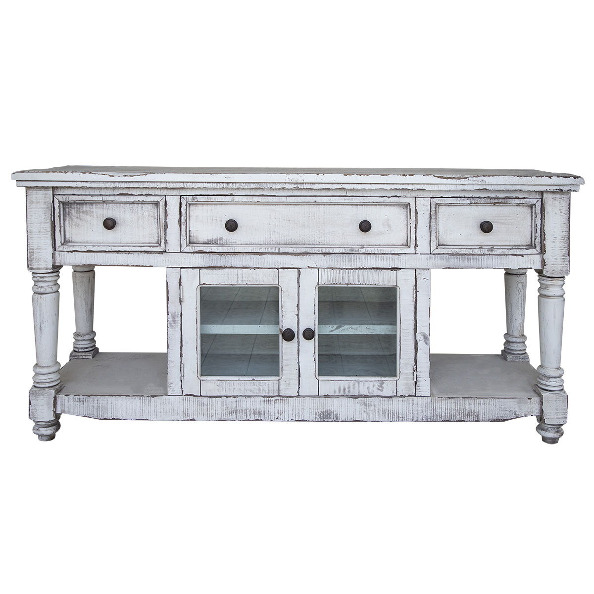 9df6a9eda7c2768d9050e65464692dde Aruba - TV Stand / Console Whith 3 Drawers And 2 Doors - White - Image 1