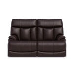 Clive - Power Reclining Loveseat with Power Headrests & Lumbar - Dark Brown