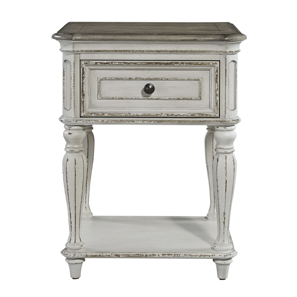 4eccf6127d8c1eeffa225157e0638211 Magnolia Manor - Leg Night Stand - White - Image 1