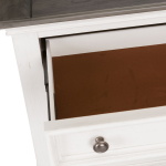 Allyson Park - Night Stand With Charging Station - White - Image 8