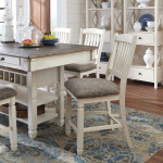 Bolanburg - 11 Pc. - Counter Table, 6 Barstools, Server, 3 Cabinets - Beige - Image 3