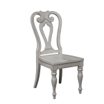 Magnolia Manor - 5 Piece Pedestal Table Set - White - Image 6