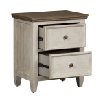 Heartland - 2 Drawer Night Stand With Charging Station - White - Image 3