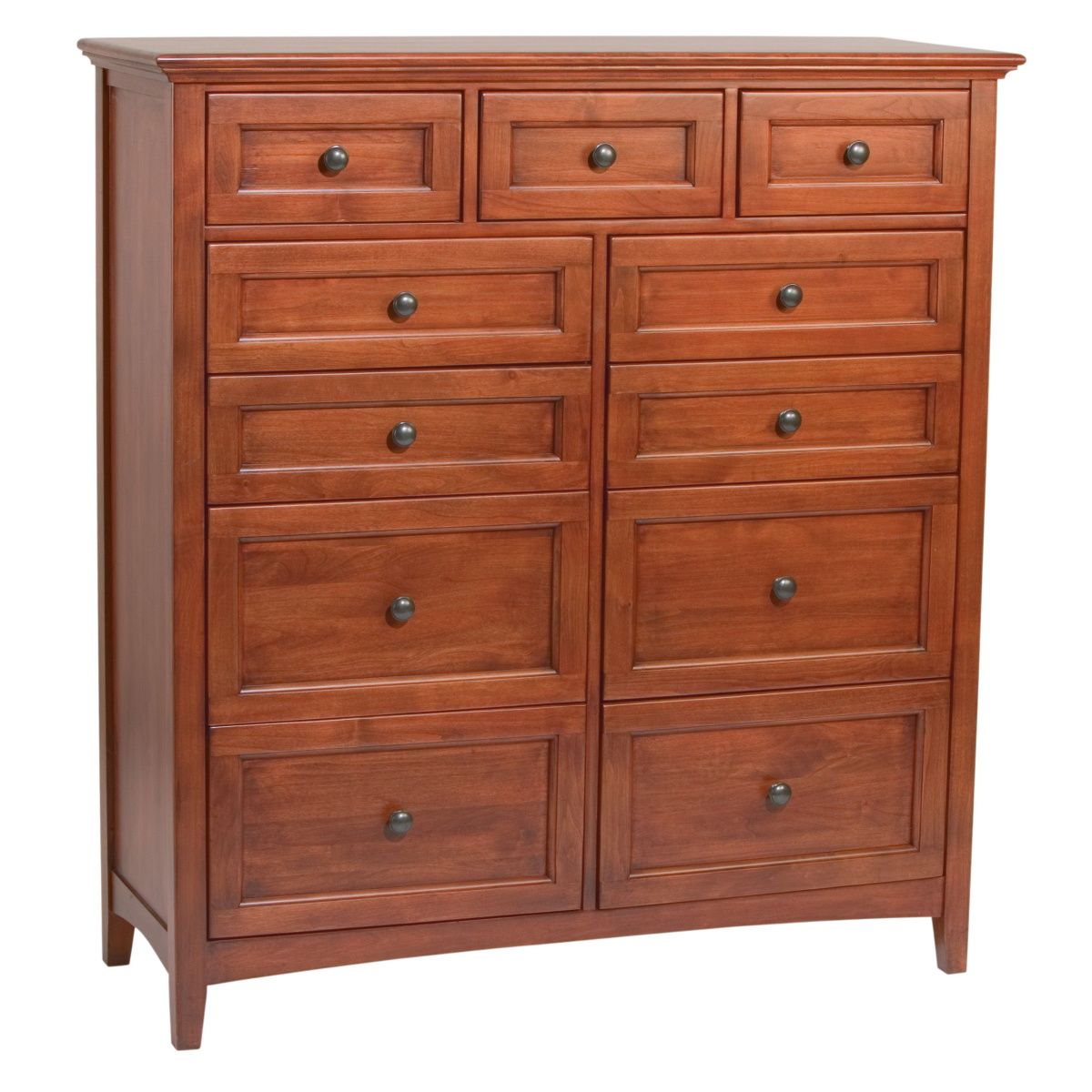 5f01bfca1f3e6fcdf800a3a57900753b McKenzie - 11-Drawer Chest - Glazed Antique Cherry - Image 1