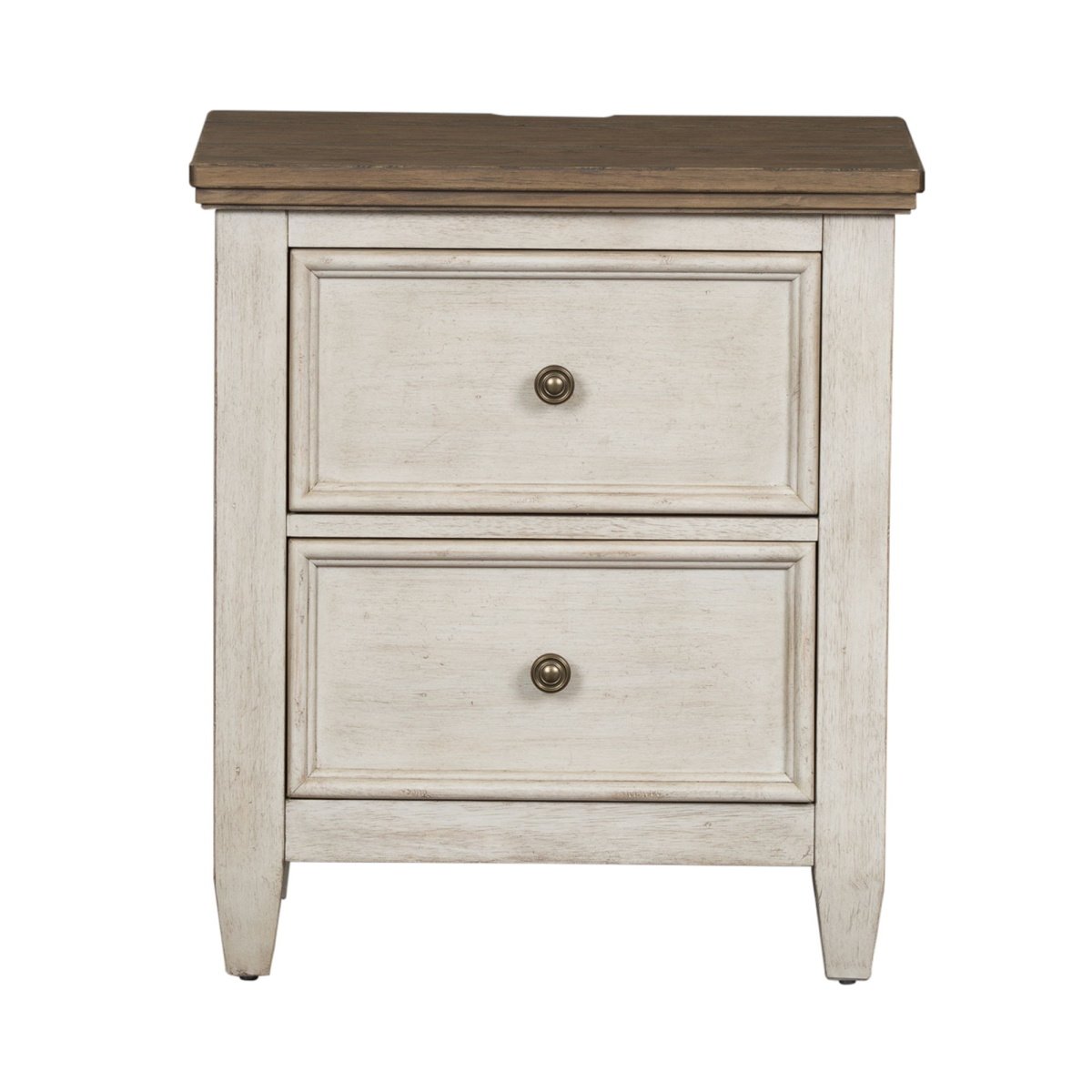 106ad58d3c80bd31c88bc148bdafc173 Heartland - 2 Drawer Night Stand With Charging Station - White - Image 1