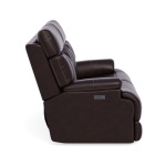 Clive - Power Reclining Loveseat with Power Headrests & Lumbar - Dark Brown - Image 3
