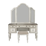 Magnolia Manor - 3 Piece Vanity Set - White - Image 2