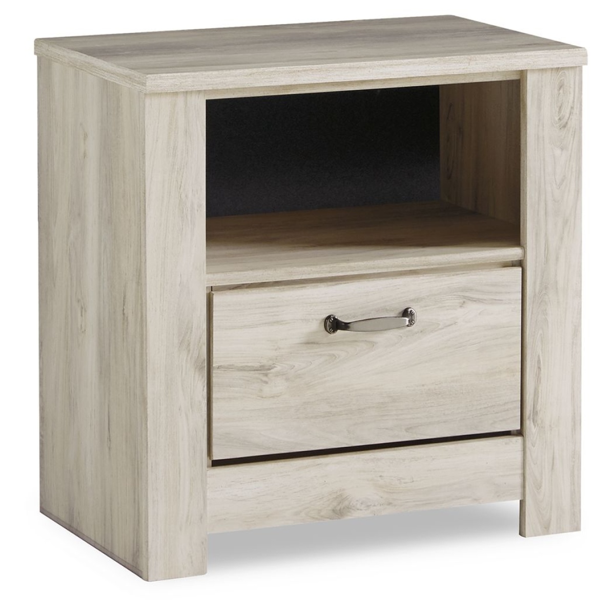 9b820d51cdcd23332a0bd9a1b4de2d4e Bellaby - One Drawer Night Stand - Whitewash - Image 1