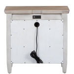 Heartland - 1 Drawer Night Stand With Charging Station - White - Image 7