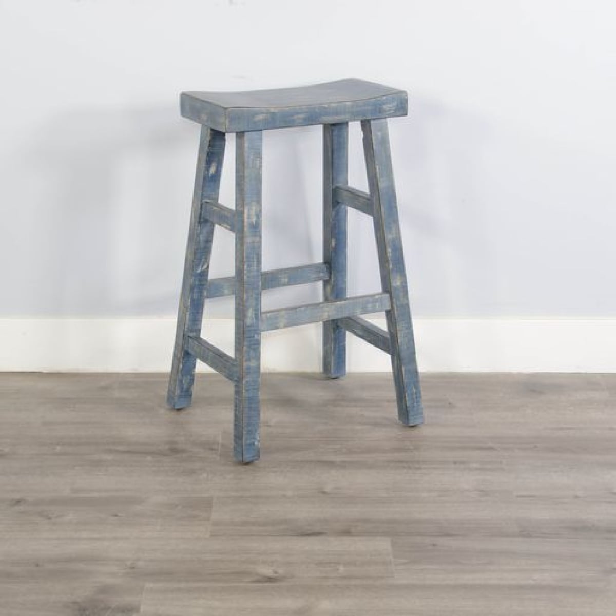5812448d21ef3ff4088caa68358dcfae Marina - 30" Saddle Seat Stool With Wood Seat (Set of 2) - Ocean Blue - Image 1