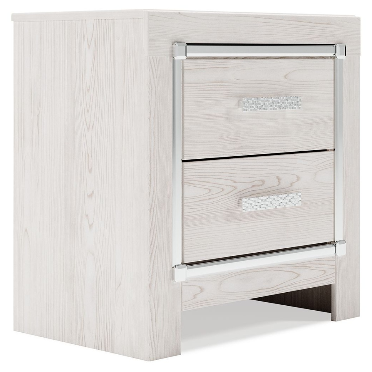 f7f2ffb873b8b4ef828803b3395188a3 Altyra - Two Drawer Night Stand - White - Image 1