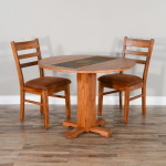 Sedona - Ladderback Chair, Cushion Seat (Set of 2) - Rustic Oak - Image 2