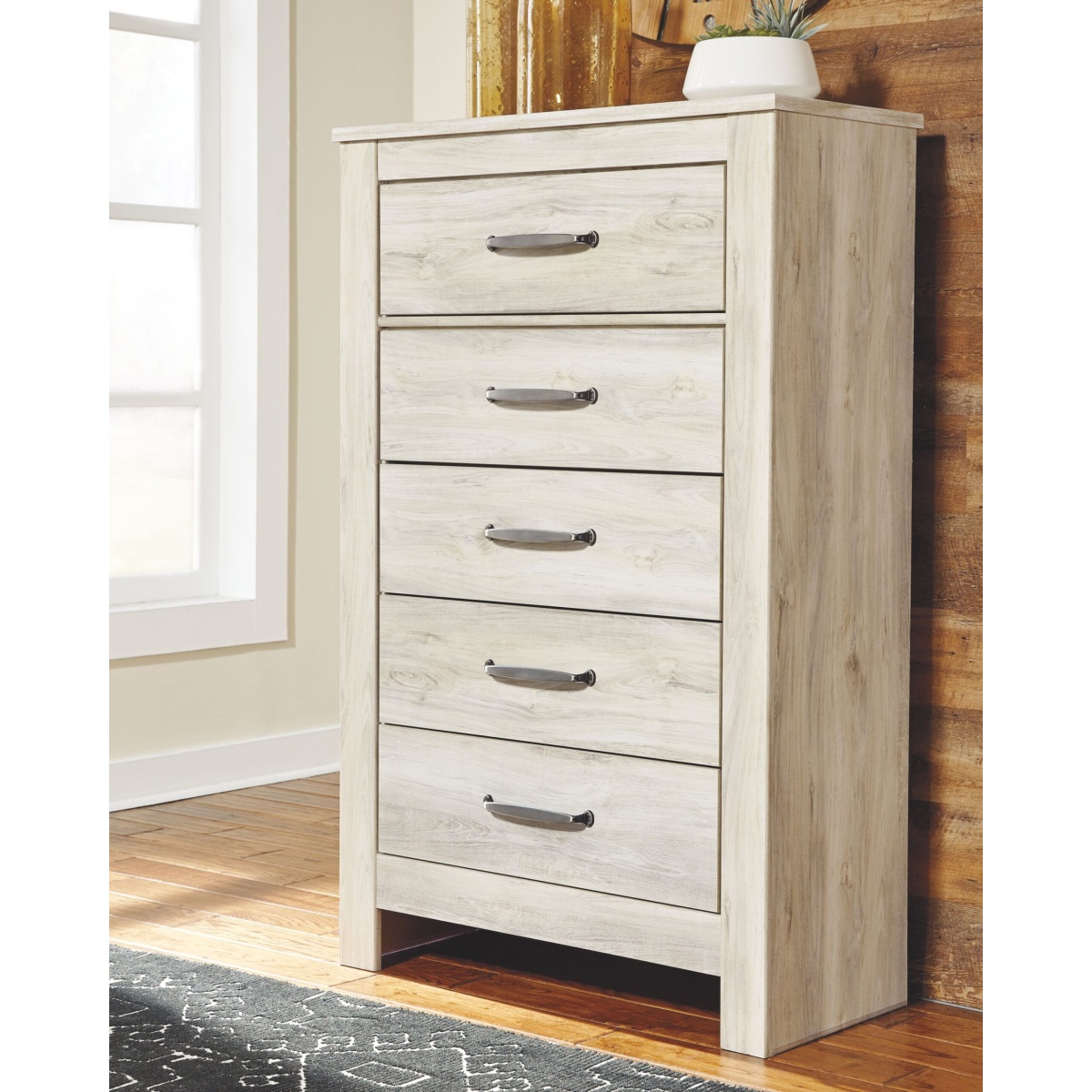 Bellaby – Whitewash – Five Drawer Chest Chests 14