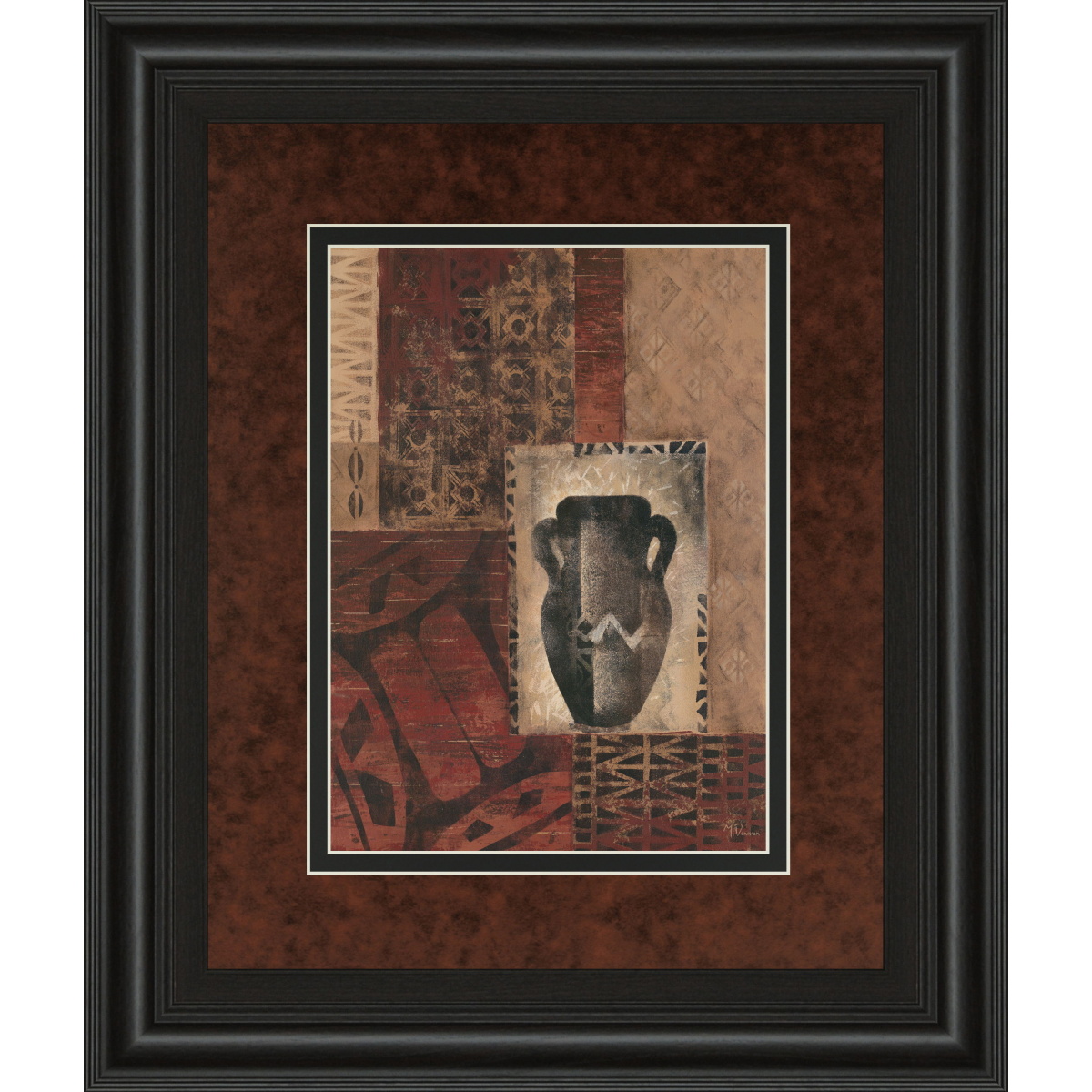 032f0fd5282d1041d5394576080cac9c Artifact Revival Il By Maria Donovan - Framed Print Wall Art - Dark Red - Image 1
