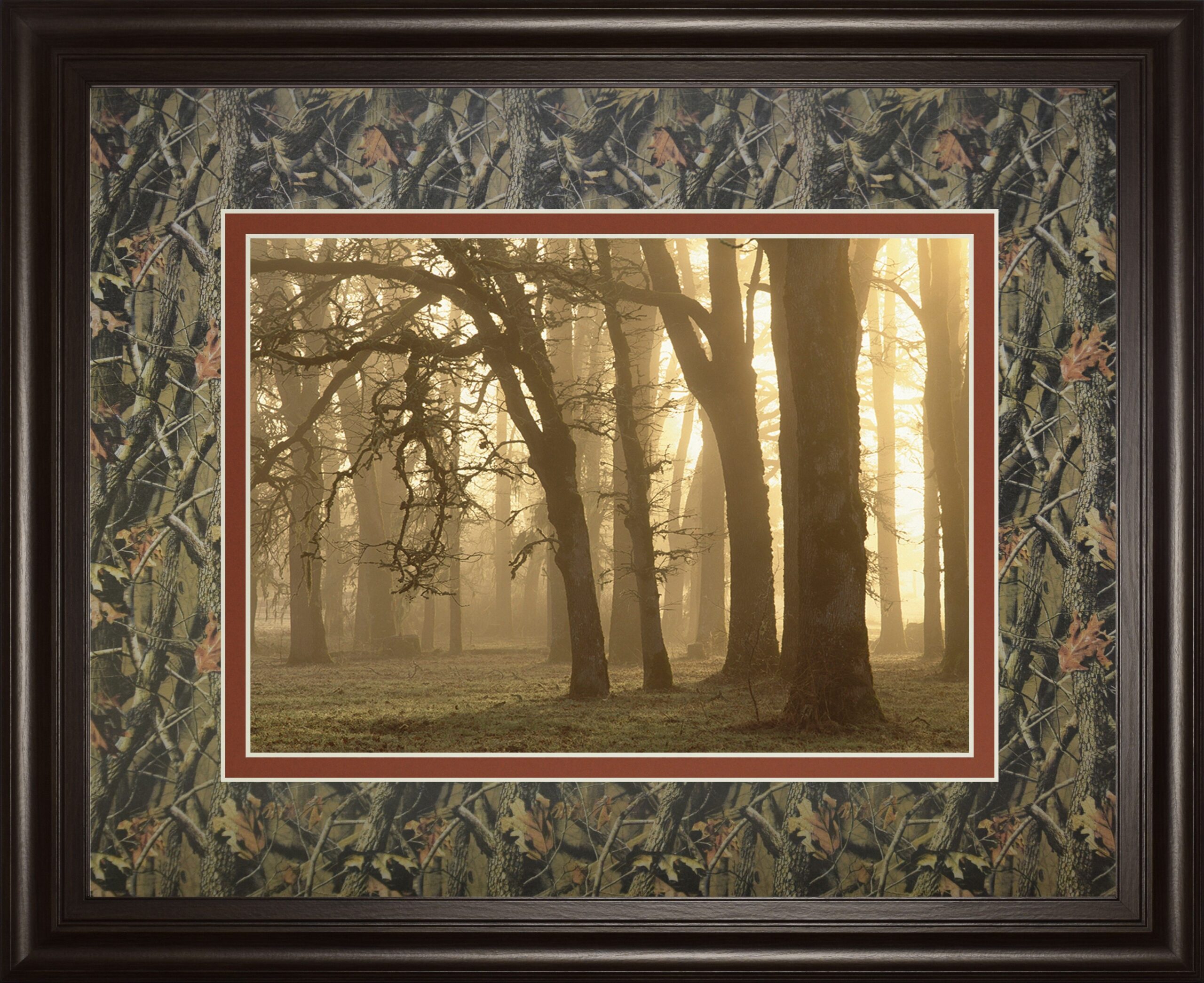 Woodland Sweep By Dennis Frate - Framed Print Wall Art - Light Brown