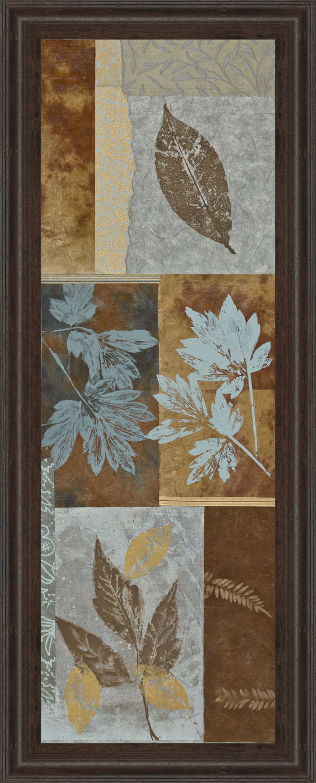 Fusion Panel I By Jeni Lee - Framed Print Wall Art - Light Brown