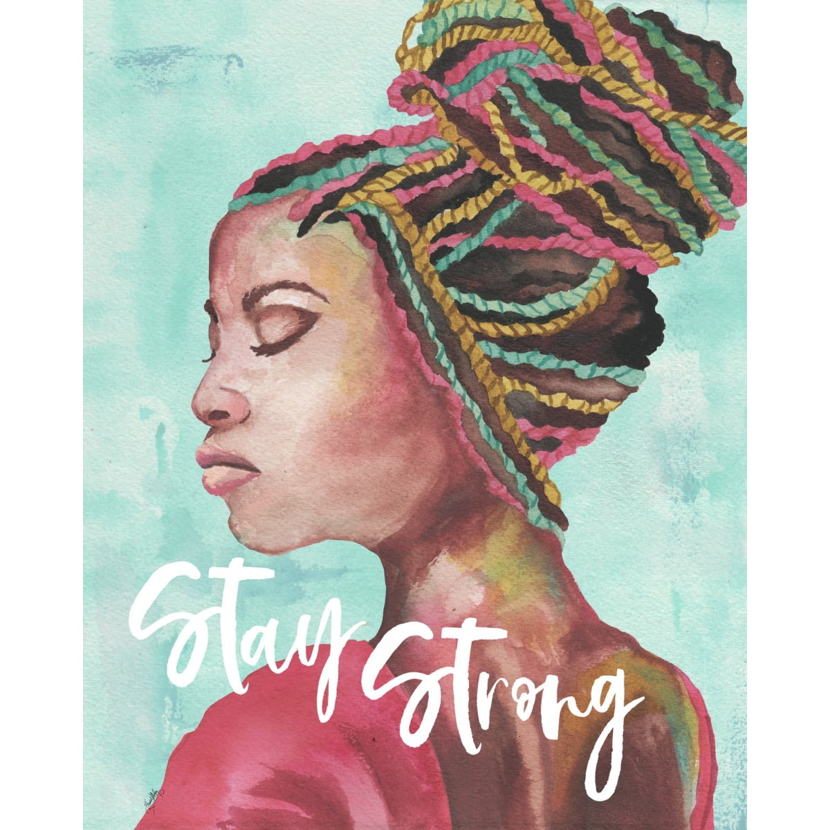 087dcfc5998af39c6ad4dfd2acecad3b Stay Strong By Elizabeth Medley - Light Blue - Image 1