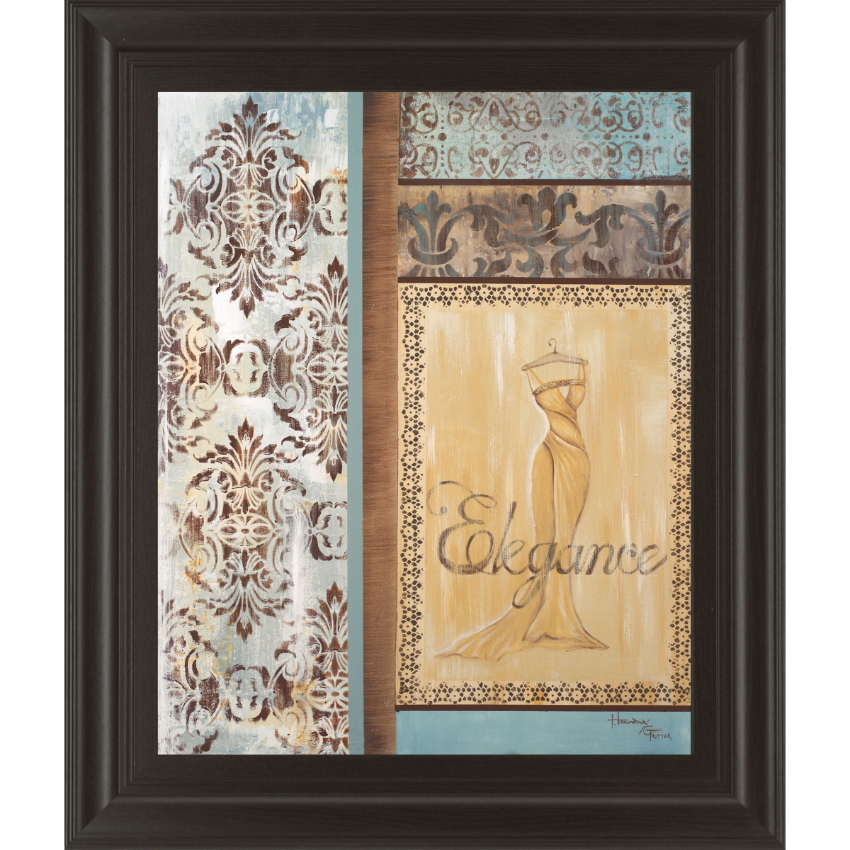 0c6bea98a09b9ee8ac25bea7e1a2c9c1 Elegance By Hamkimipour-ritter Framed Print Wall Art - Beige - Image 1