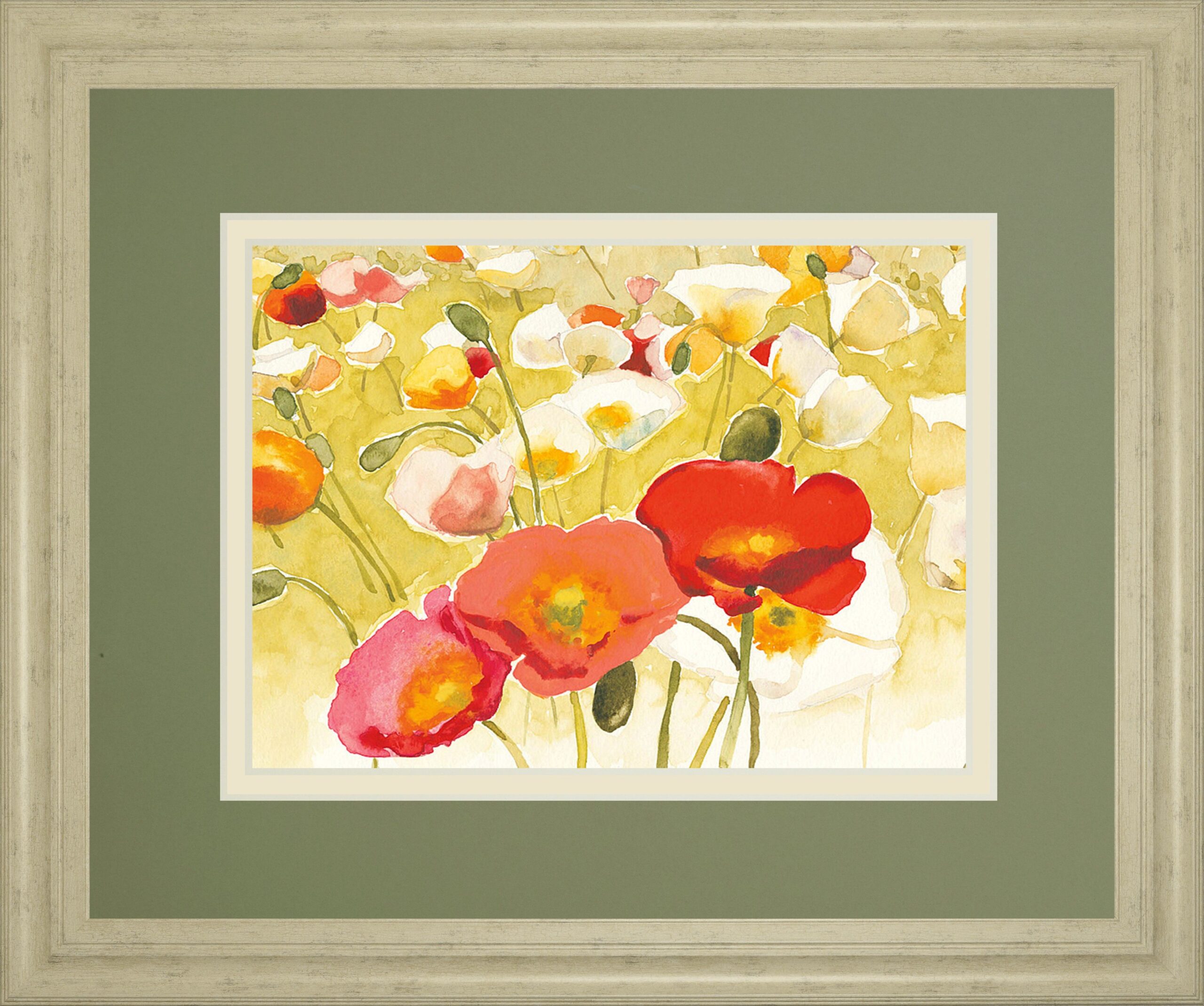 My Iceland Plot I By Novak - Framed Print Wall Art - Green