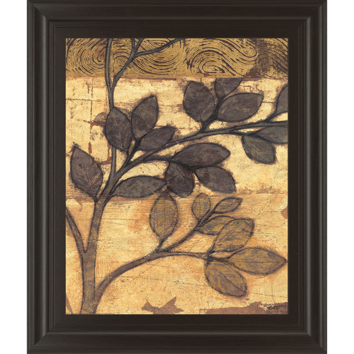 0f68429bd9bc454764576ab705f607ef Bronzed Branches Il By Norman Wyatt, Jr. - Framed Print Wall Art - Light Brown - Image 1