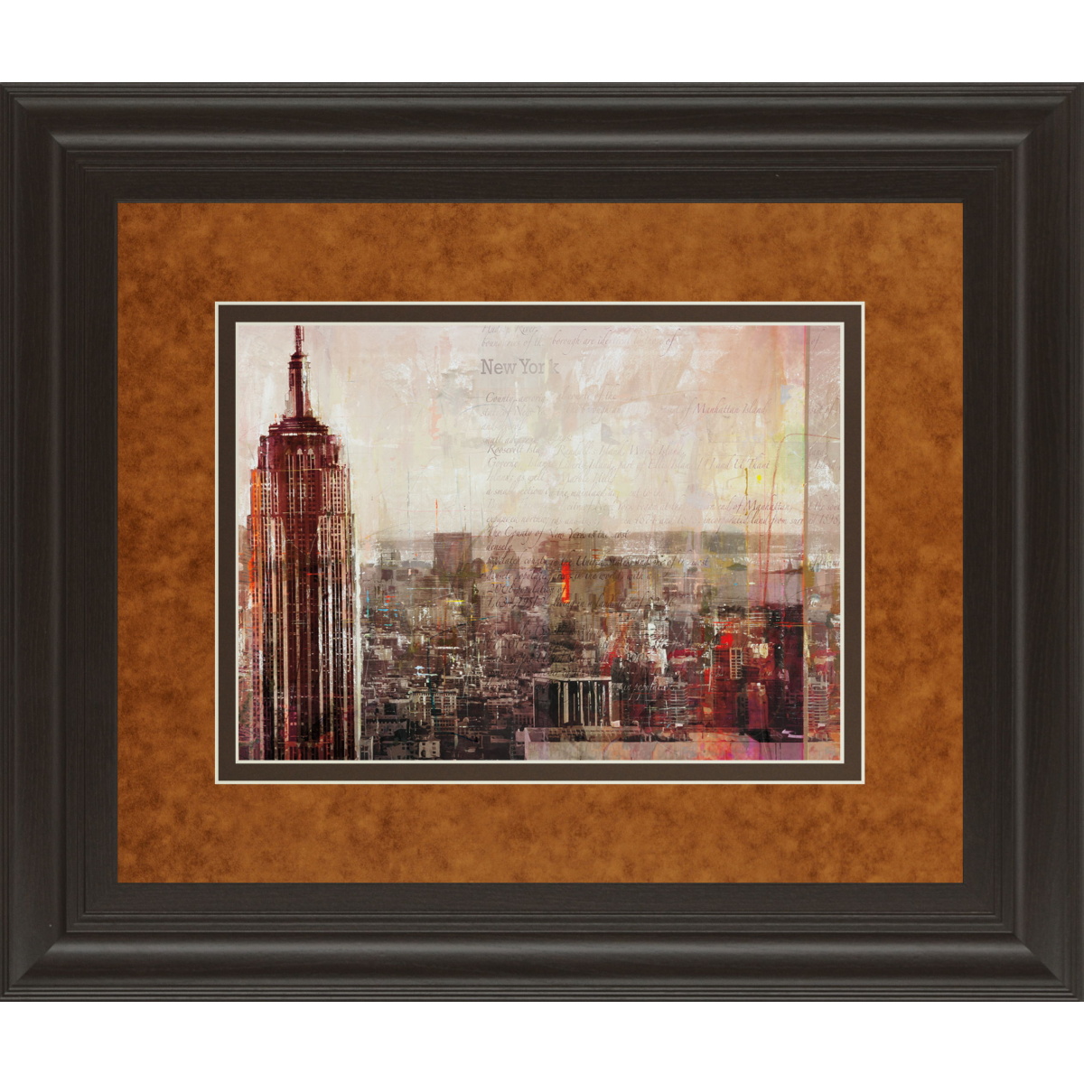 14105773810b9383934086f7c00cabdb Shades Of New York By Markus Haub - Framed Print Wall Art - Light Brown - Image 1