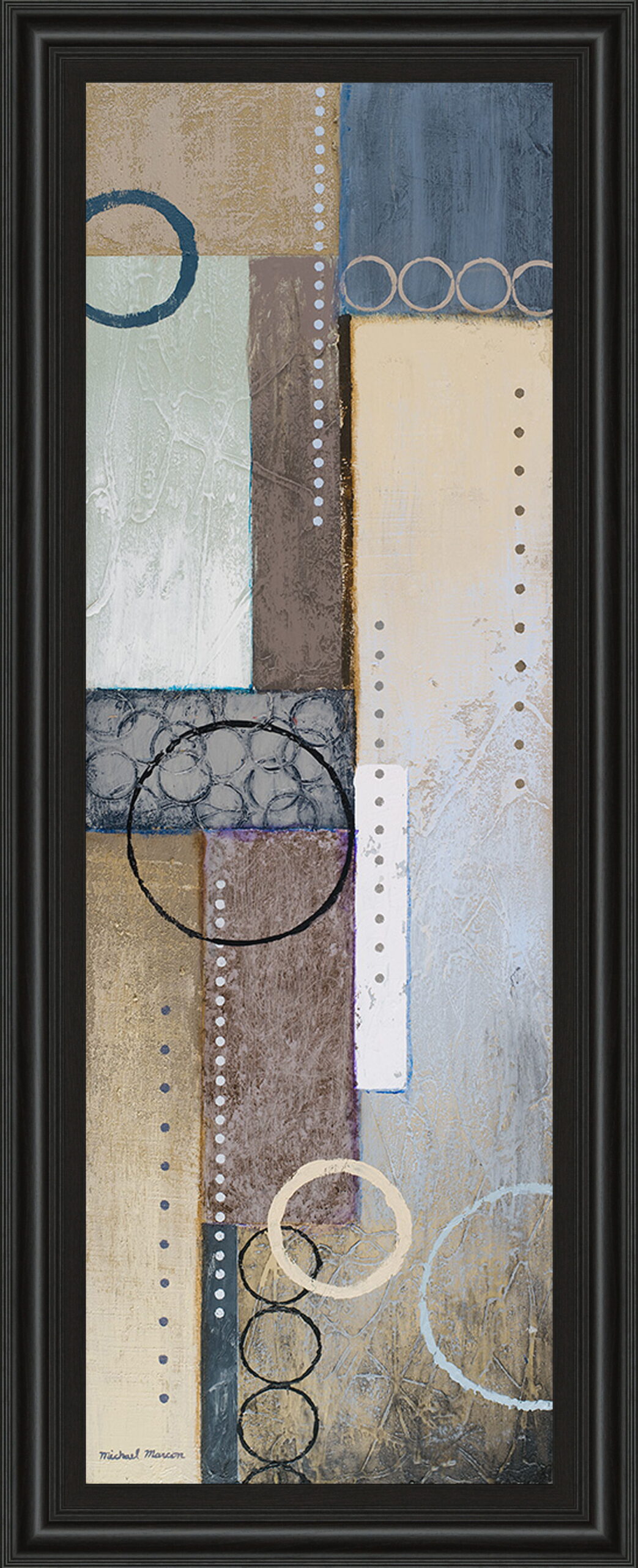 Color Of Rain Il By Michael Marcon - Framed Print Wall Art - Beige