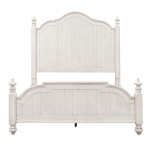Farmhouse Reimagined - King Poster Bed - White - Image 3