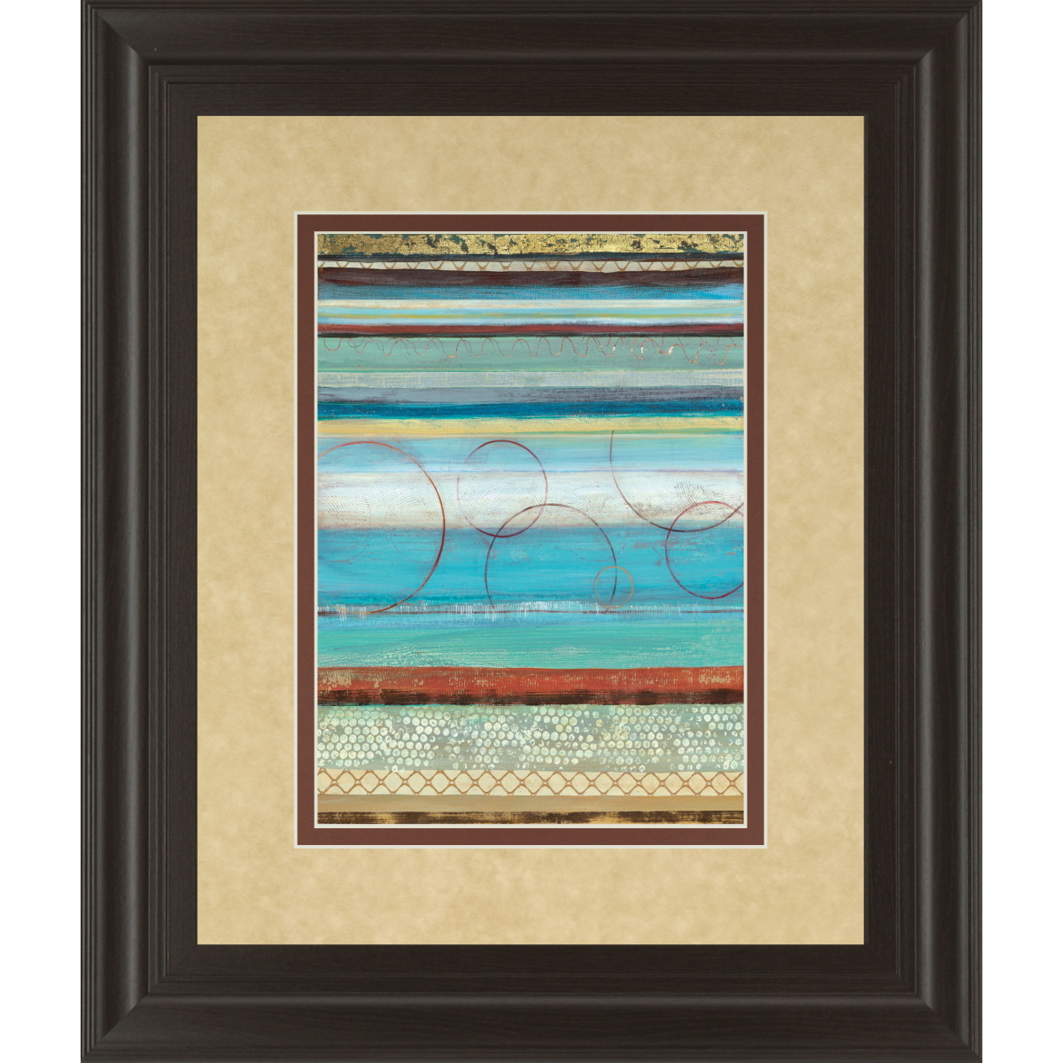 1b18313c0ae742490d668b737b124531 Strata I By Tava Studios - Framed Print Wall Art - Blue - Image 1