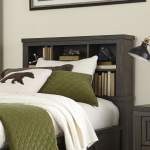 Thornwood Hills - Twin Bookcase Headboard - Dark Gray