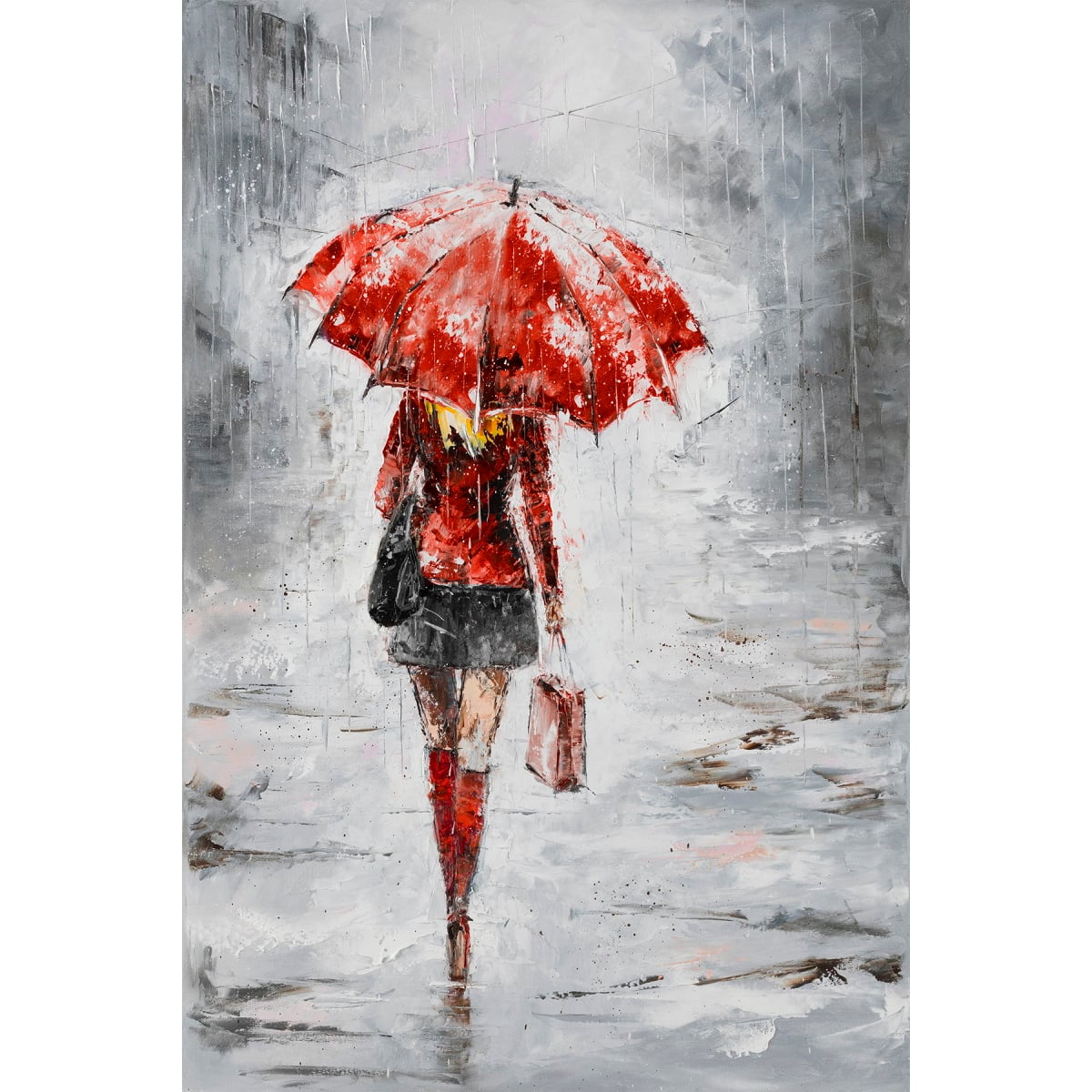 25971e5e135526ab166b86c60dcb0a22 City In The Rain I By Jolanta Kowalik - Dark Gray - Image 1