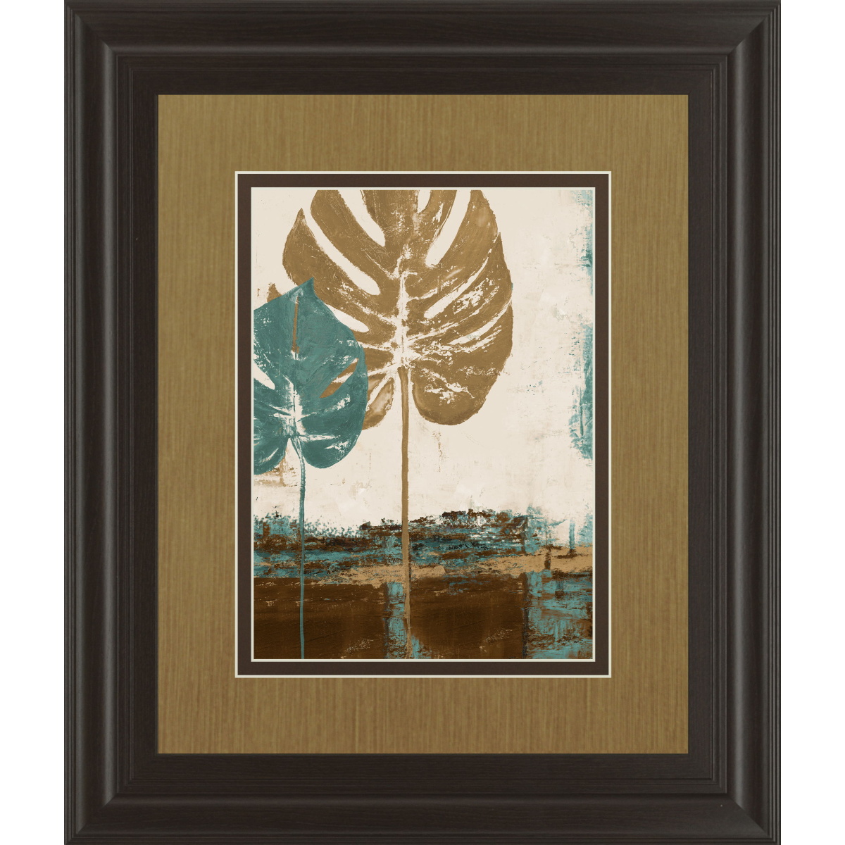 2b2247328b9f8e8bbcb72662e426ac0e Leaves Il By Patricia Pinto - Framed Print Wall Art - Beige - Image 1