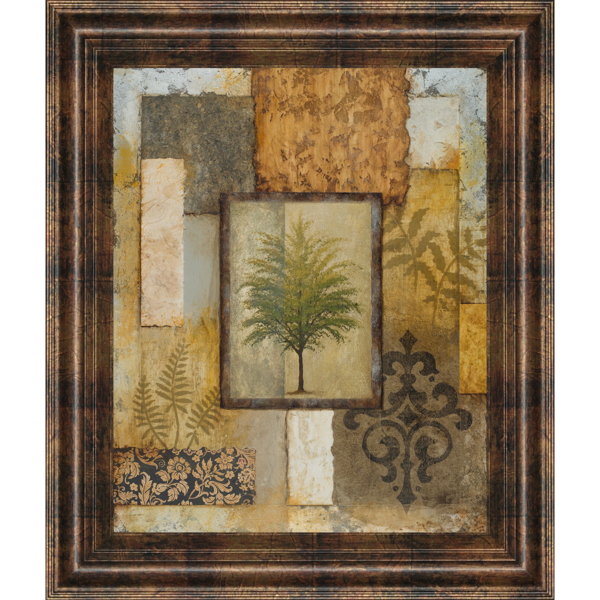 2b6e57ca9fba4ce225369bfc3b61406b Tree Patch - Framed Print Wall Art - Light Brown - Image 1