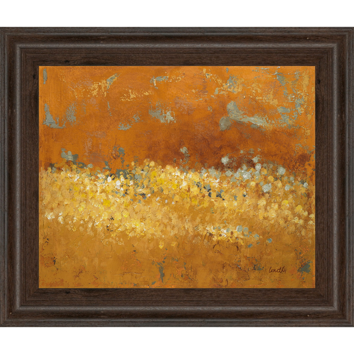 3159ed86c80b4c05afc930ace9ec52b1 Flower Fields Il By Lanie Loreth - Framed Print Wall Art - Gold - Image 1