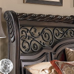 Arbor Place - Queen Sleigh Bed - Dark Brown - Image 2