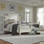 High Country - Queen Poster Bed - White