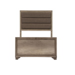 Sun Valley - Twin Upholstered Bed - Light Brown - Image 2
