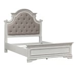 Magnolia Manor - Full Upholstered Bed - White - Image 3