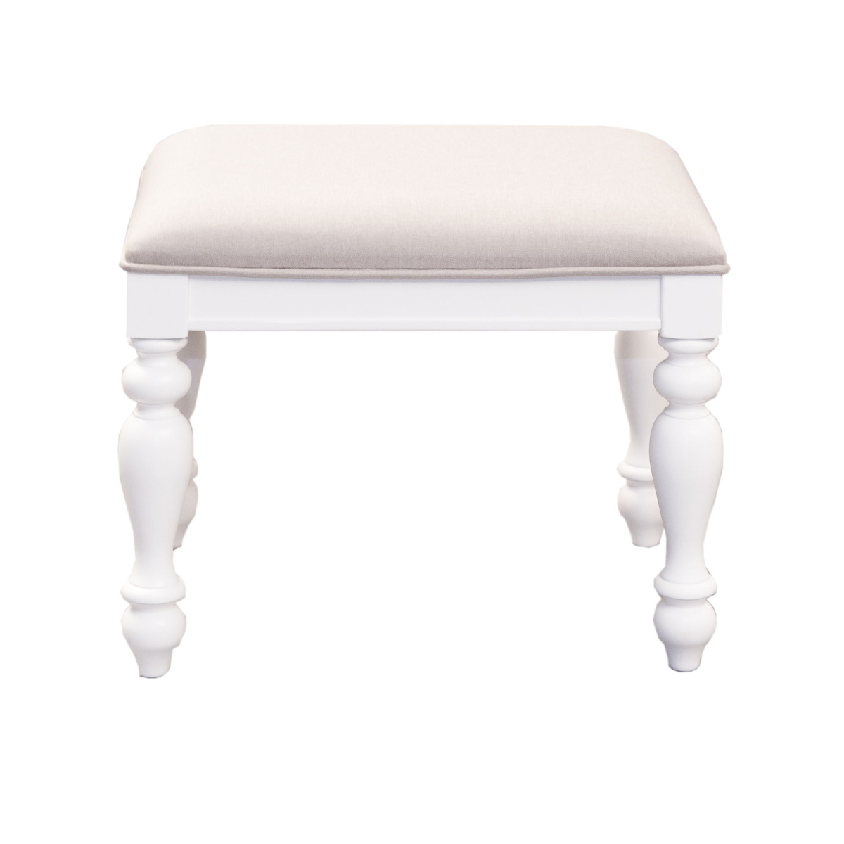 3b6d7161a39422eff92c72fda8e714c0 Summer House - Vanity Stool - White - Image 1